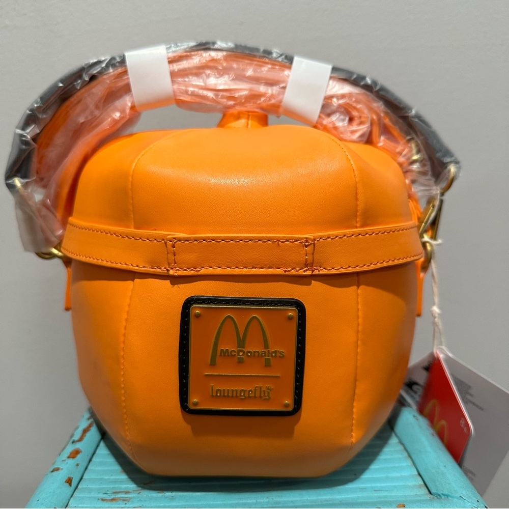 NEW McDonald’s Halloween McPunk’n Happy Meal Pail Glow Crossbody Bag Orange - Picture 5 of 15